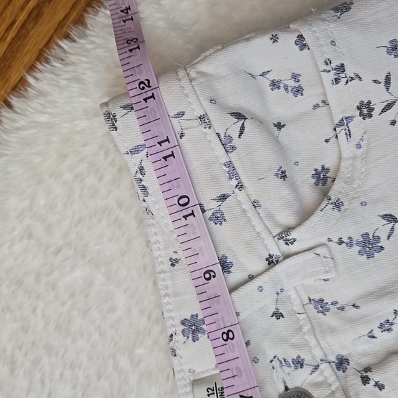 Abercrombie Kids High Rise Wide Leg Floral Jeans, Girls 11/12 Long - Picture 3 of 13